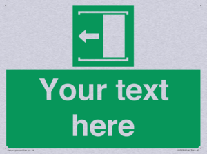 Custom Slide to Open Sign